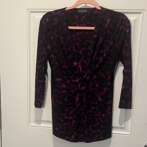 Vince Camuto Black and Purple Women's Blouse